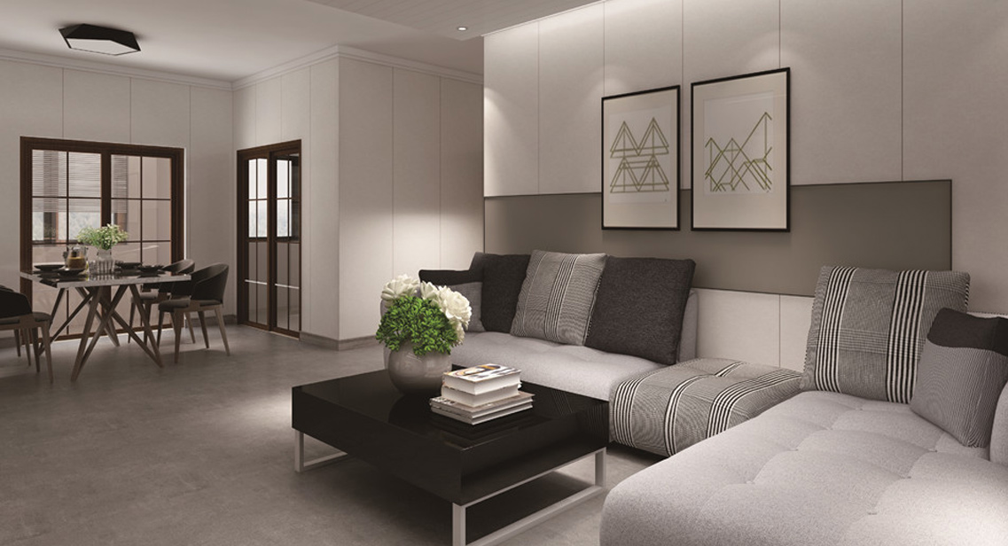 Panel dinding karbon kristal rumah dan apartemen