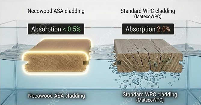 Potongan melintang pelindung 360 derajat Necowood