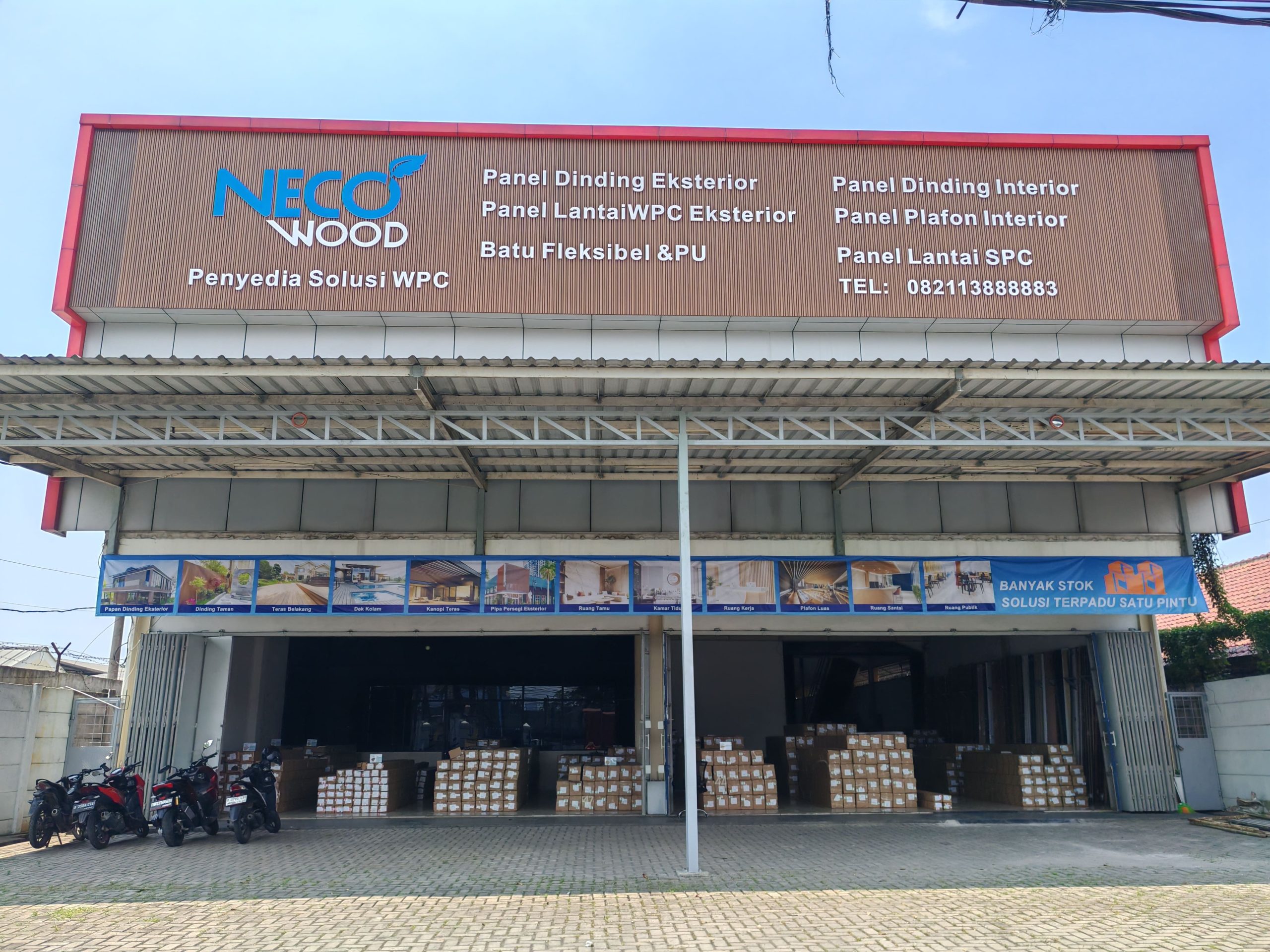 Gudang NECOWOOD Tangerang di Jl. Gatot Subroto Cibodas